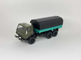 КамАЗ - 4310 кузов зеленый, черный тент